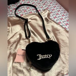 Juicy Couture Fluffy Bag (Liquorice): BRAND NEW